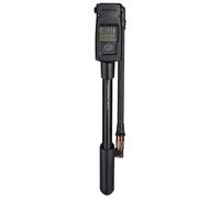 Topeak Pocket Shock, Bomba Digital para amortiguadores, 300 PSI/20,7 Bar, con Manguera Inoxidable Trenzada y Cabezal PressureRite Aire, Sport, Negro (Negro), Talla Única