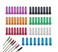 Ciclismo de cable, tapas de cable para bicicleta | Consejos de extremos del cable de freno de bicicleta de aleación de aluminio - Cubierta de terminal de cambio portátil, componentes y piezas de cicli