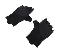 Ciclismo de Medio Dedo con Absorción de Impactos, Transpirables, Entrenamiento Deportivo, Color Negro, para Hombres y Mujeres (L)