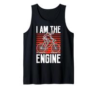 Ciclista Ciclista I Am The Engine Piezas de Bicicleta Ciclista Camiseta sin Mangas