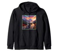 Ciclista de Alaska Road Trip Sudadera con Capucha