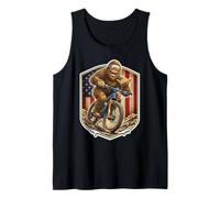 Ciclista de Bicicleta de montaña Sasquatch Bigfoot Shaka American USA Camiseta sin Mangas