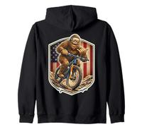 Ciclista de Bicicleta de montaña Sasquatch Bigfoot Shaka American USA Sudadera con Capucha