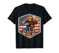 Ciclista de BMX Sasquatch Bigfoot Shaka American Patriot USA Camiseta