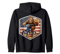 Ciclista de BMX Sasquatch Bigfoot Shaka American Patriot USA Sudadera con Capucha