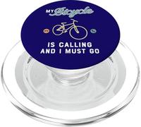 Ciclista Mi Bicicleta está Llamando y Debo IR Cotización Biciclismo PopSockets PopGrip para MagSafe