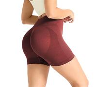 Ciclistas antifrotamiento muslo para mujer, conjunto de yoga, pantalones cortos, talle alto, vientre plano, sin costuras deportivas, leggings cortos, maillot de correr fitness, levantar las caderas