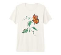 Ciclo de metamorfosis de la Mariposa monarca Camiseta Premium