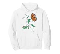 Ciclo de metamorfosis de la Mariposa monarca Sudadera con Capucha