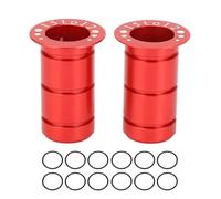 Ciclo Hub a través del Adaptador del Eje Aleación de Aluminio Premium de 15 mm a 12 mm del Delantero a través del Adaptador del Eje para Bicicletas de montaña Ligero Duradero 2 (Rouge)