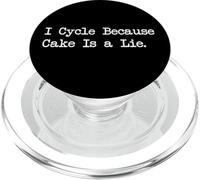Ciclo Porque el pastel es una mentira Citas divertidas de ciclismo PopSockets PopGrip para MagSafe