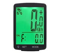 Ciclocomputador, 2.8in Pantalla LCD retroiluminada Velocímetro cuentakilómetros inalámbrico con Sensor de cadencia, ciclocomputador Impermeable para Ciclismo al Aire Libre