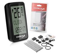 Ciclocomputador USB recargable, cuentakilómetros para bicicleta, velocímetro inalámbrico IPX7, resistente al agua, velocímetro para bicicleta, 5 idiomas, ordenador de ciclismo con pantalla LCD,