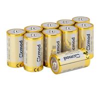 CICMOD Pilas alcalinas C 1,5V (Paquete de 10 Unidades) LR14 Pila Alkaline para Dispositivos Diarios - Larga duración