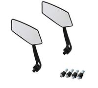 CICMOD Retrovisor Moto Par de Espejo Retrovisor Plástico 10mm 8mm Universal para Harley Yamaha Honda Suzuki Kawasaki