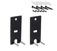 Cicony 1 par de Soportes de Pared de Acero para Altavoz Bose OmniJewel Lifestyle 650 Home Speaker (Negro)