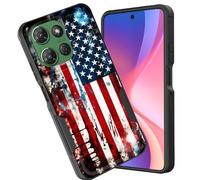 CICPLKSE Funda para Moto G Power 2026, doble capa, híbrida, a prueba de golpes, policarbonato duro, silicona suave, TPU, funda protectora para Motorola Moto G Power 5G 2025/2026, arte de la bandera