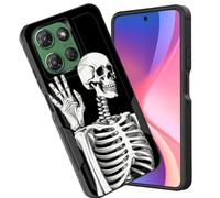 CICPLKSE Funda para Moto G Power 2026, doble capa, híbrida, a prueba de golpes, policarbonato duro, silicona suave, TPU, funda protectora para Motorola Moto G Power 5G 2025/2026, calavera para hombre