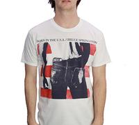 CID Bruce Springsteen-Born In The USA Camiseta, Blanco, M para Hombre