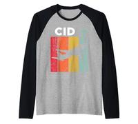 CID Cedar Rapids Aeropuerto Camiseta Manga Raglan