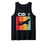 CID Cedar Rapids Aeropuerto Camiseta sin Mangas