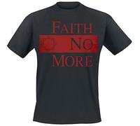 CID Faith NO More-Star Logo Camiseta, Negro (Black), Large para Hombre