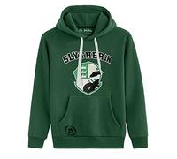 Cid harry potter-sudadera con capucha deluxe slytherin, green, m unise