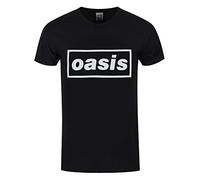 CID Oasis-Black Logo Camiseta, Negro (Negro), Large para Hombre