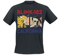 CID Camiseta Blink 182 California Album Negro X-Large para hombre