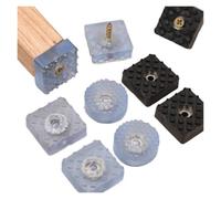 Cidegoo Almohadillas de goma para muebles, protectores de suelo, cubierta de patas de muebles, parachoques para bocina, parte inferior antideslizante, con tornillo para patas de muebles