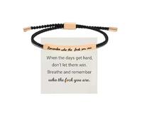 Cidegoo Pulsera de tubo motivacional con texto en inglés "Remember Who The Luck You Are/God Is in Control", One Size, Acetato, Sin piedra preciosa