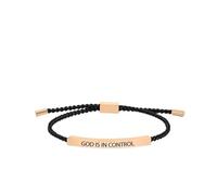 Cidegoo Pulsera de tubo motivacional con texto en inglés "Remember Who The Luck You Are/God Is in Control", One Size, Acetato, Sin piedra preciosa