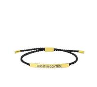 Cidegoo Pulsera de tubo motivacional con texto en inglés "Remember Who The Luck You Are/God Is in Control", One Size, Acetato, Sin piedra preciosa