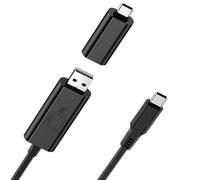 CIDETTY Cable de conversión de señal de video USB-A/C para extensor de pantalla de laptop, diseñado para laptop sin puerto tipo C/HDMI para pantalla adicional, compatible con MacBook M1/M2/M3 solo
