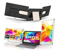 CIDETTY Extensor de Pantalla portátil Desmontable de 15.6 Pulgadas FHD 1080P para portátiles, Extensor de Monitor Triple Compatible con Windows, Mac, Android, Chrome, Switch y PS