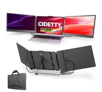 CIDETTY - Extensor de visualización para portátil, visualización ultradelgada FHD 1080P IPS de 14 pulgadas, monitor portátil HDMI/USB-C Plug-Play para portátil, altavoces integrados (Mac, Win,