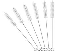 CIDYAUST Cepillo limpiador de pajitas de 10 pulgadas, cepillo de paja con cerdas de nailon PA6 y alambre flexible para biberones, vasos para beber, pajitas reutilizables y botellas de agua deportivas