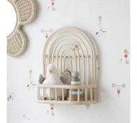 Ciel estante de pared de ratán natural