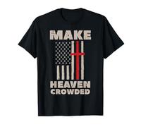 Cielo Bandera de Estados Unidos Patriótico Cristiano Religioso Dios Jesús Camiseta
