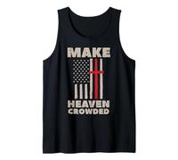 Cielo Bandera de Estados Unidos Patriótico Cristiano Religioso Dios Jesús Camiseta sin Mangas