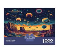 Cielo cósmico Estrellado Rompecabezas 1000 Piezas para Adultos, 1000 Piezas Planetas Juego Educativo De Desafío Caprichoso Decoración del Hogar 70x50cm/1000pcs
