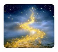 Cielo Estrellado Alfombrilla Ratón Pequeño 260x220x3mm, Alfombrilla Escritorio con Bordes Cosidos, Gaming Mouse Pad Puede Mejorar la Velocidad y la Precisión, para Accesorios Gaming, Paisaje 6-7986