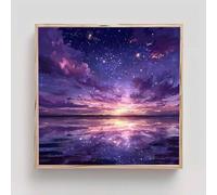 Cielo estrellado Diamond Painting Adultos, Nube Cuadros de Diamantes, 5D Puzzle Diamantes Cuadros en Punto de Cruz Diamond Art Painting Hobby Ccreativi Adulti, Decoración Pared Hogar 100x100cm cd8-z42