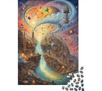Cielo Estrellado Fantástico Puzzle de 1000 Piezas para Adultos Universo en Espiral Juego de Puzzle 1000 Piezas Relajación Decoración Regalo 38x26cm/1000pcs