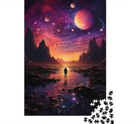 Cielo Estrellado Fantástico Puzzle para Adultos Puzzle de 1000 Piezas Figura Contemplativa Papel Relajante Regalo 70x50cm/1000pcs