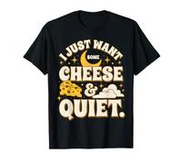 Cielo Nocturno Solo Quiero un Poco de Queso y Tranquilidad Camiseta