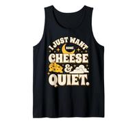 Cielo Nocturno Solo Quiero un Poco de Queso y Tranquilidad Camiseta sin Mangas