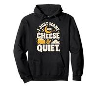 Cielo Nocturno Solo Quiero un Poco de Queso y Tranquilidad Sudadera con Capucha