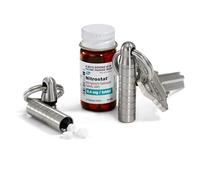 Cielo Pill Holders - Pastillero extra pequeño para nitroglicerina , X-Slim (0.2" id x 1.4" h), Titanio, 1