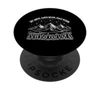 Cielo sobre la Tierra Bajo Paz Dentro Caminata De Montaña Caminata PopSockets PopGrip Adhesivo